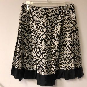 White black skirt